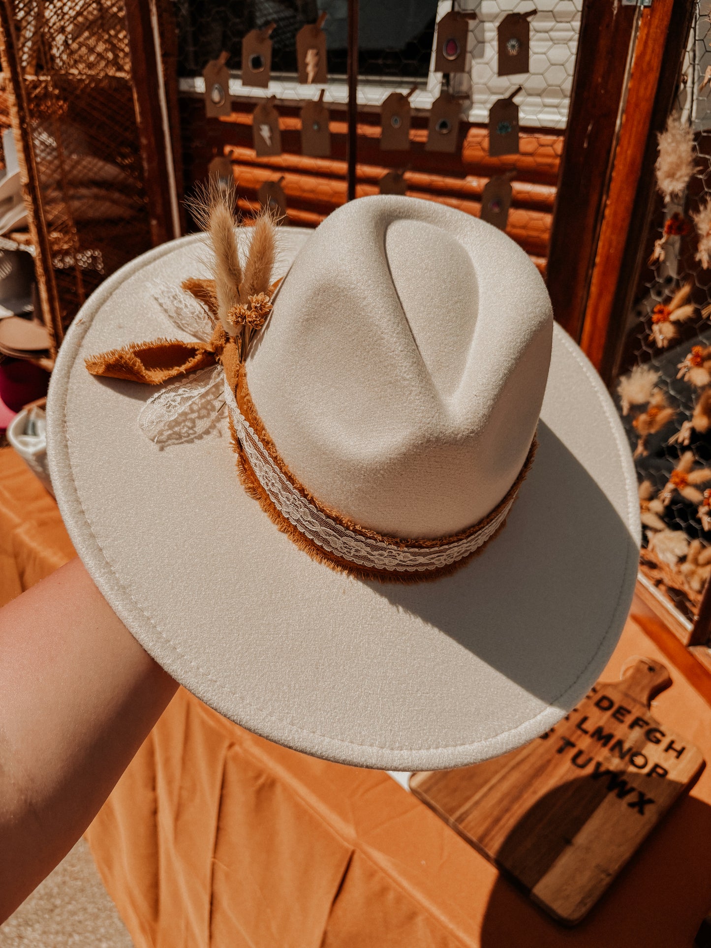 Ivory Vegan Felt Hat