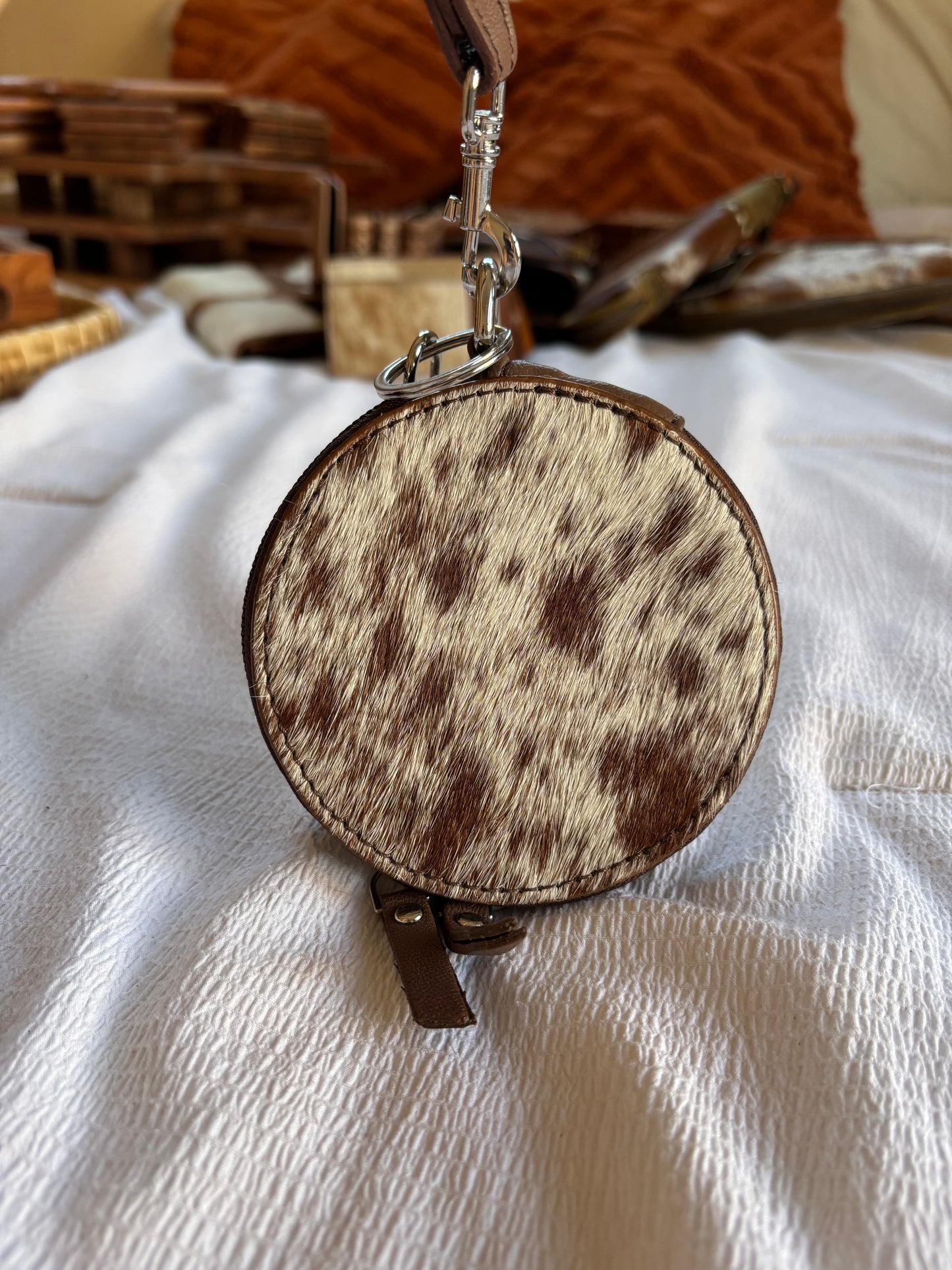 Cowhide Coin Purse